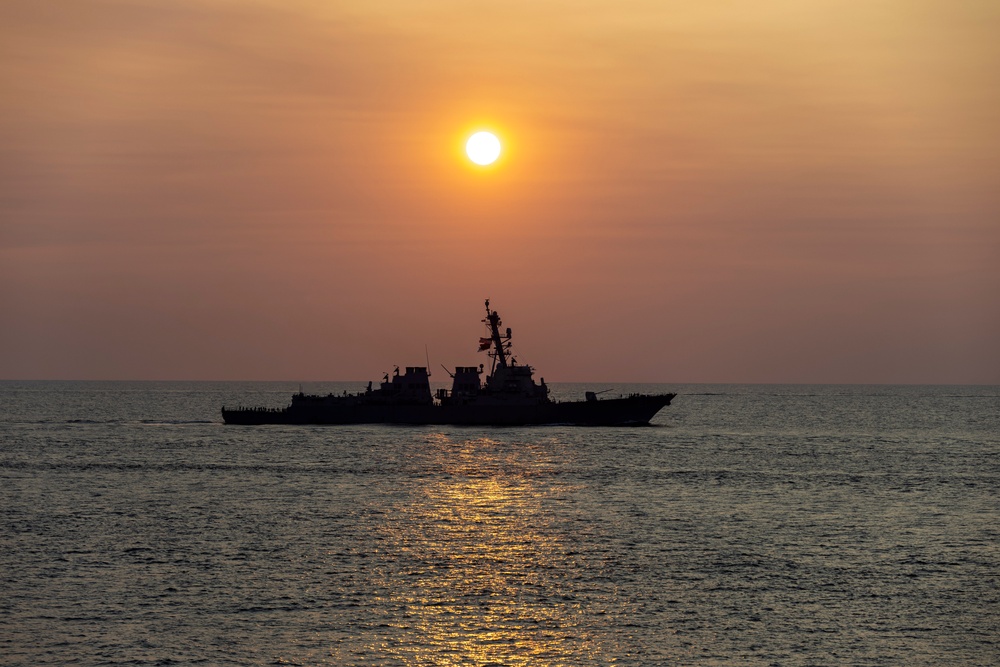 Deployed Carrier Strike Group 12 Celebrates the 4th of July