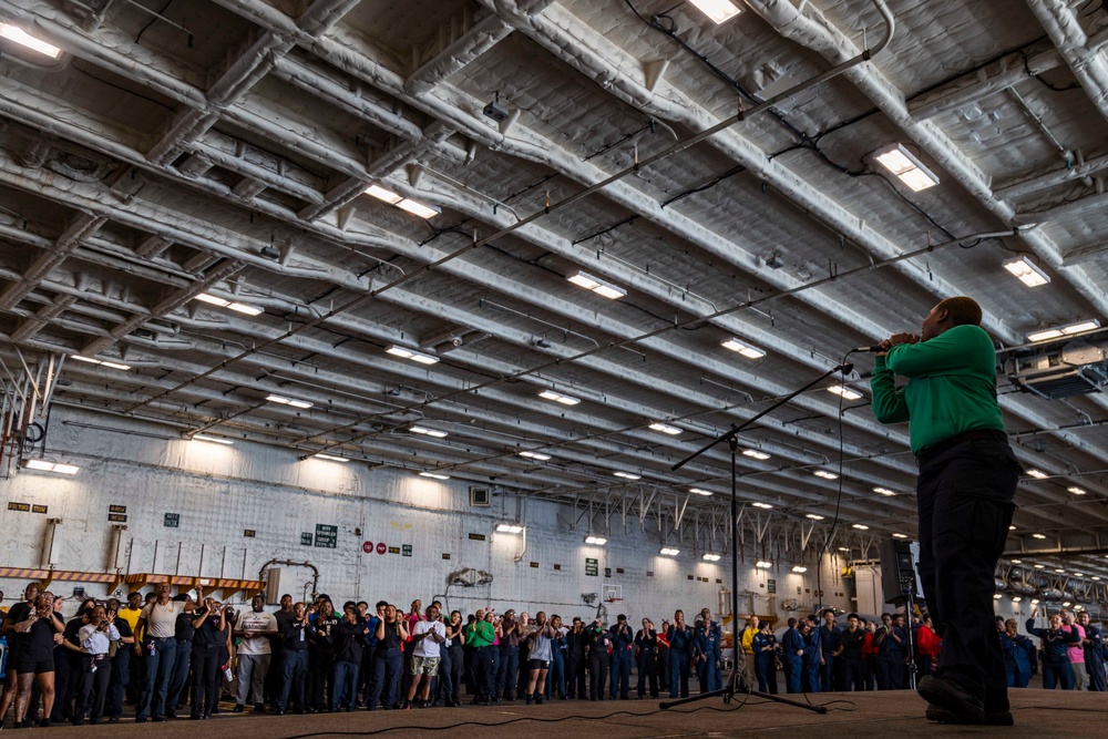 USS Gerald R. Ford (CVN 78) Celebrates the 4th of July