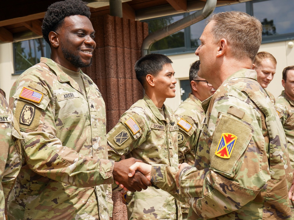 10th AAMDC Command General Coin Ceremony