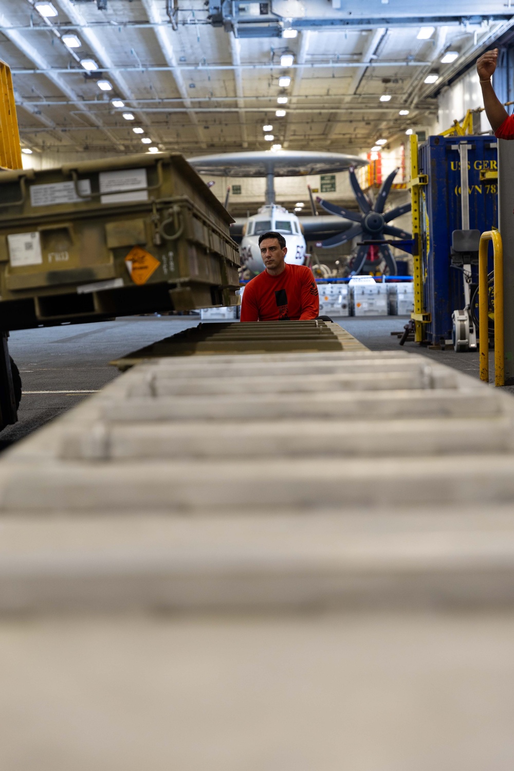 USS Gerald R. Ford (CVN 78) Conducts Ammunition Onload