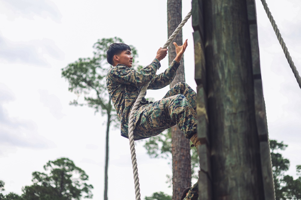 Corporals School Conducts Confidence Course