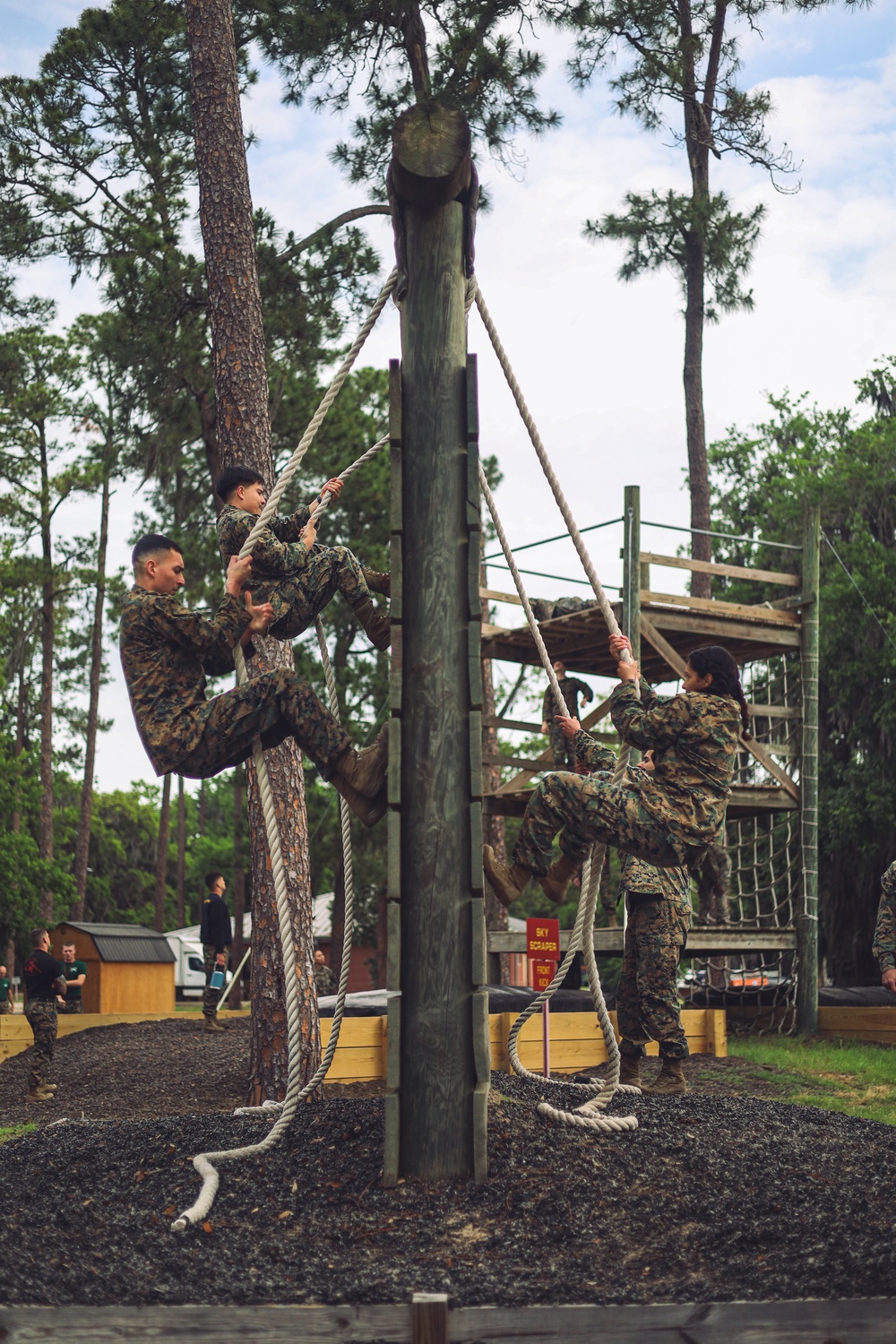 Corporals School Conducts Confidence Course