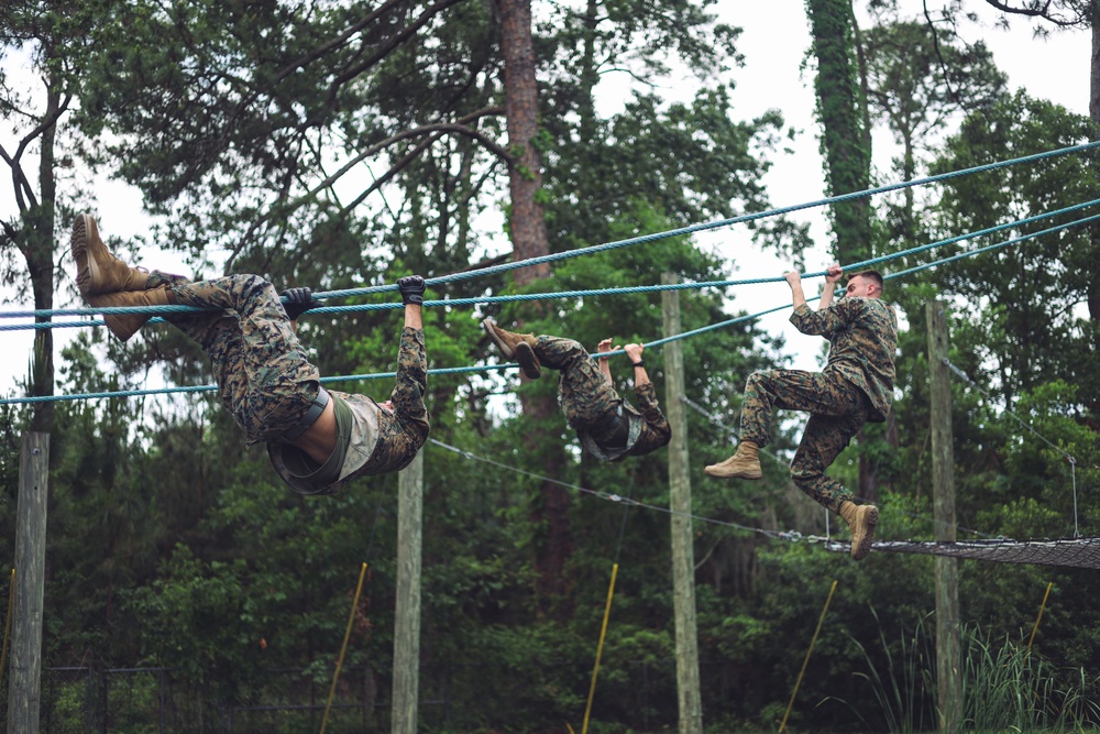 Corporals School Conducts Confidence Course