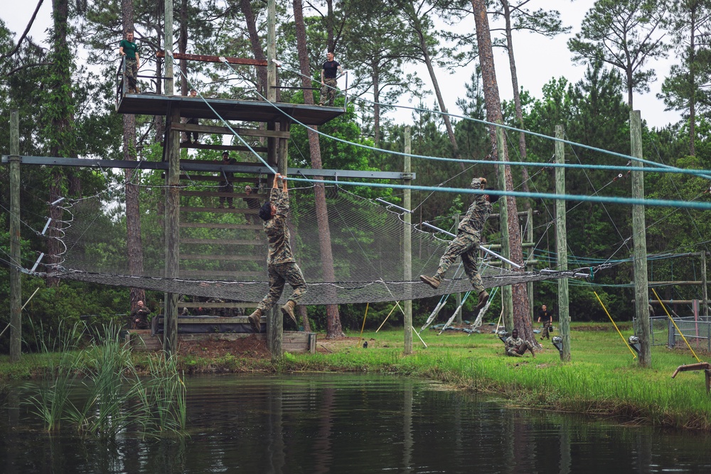 Corporals School Conducts Confidence Course