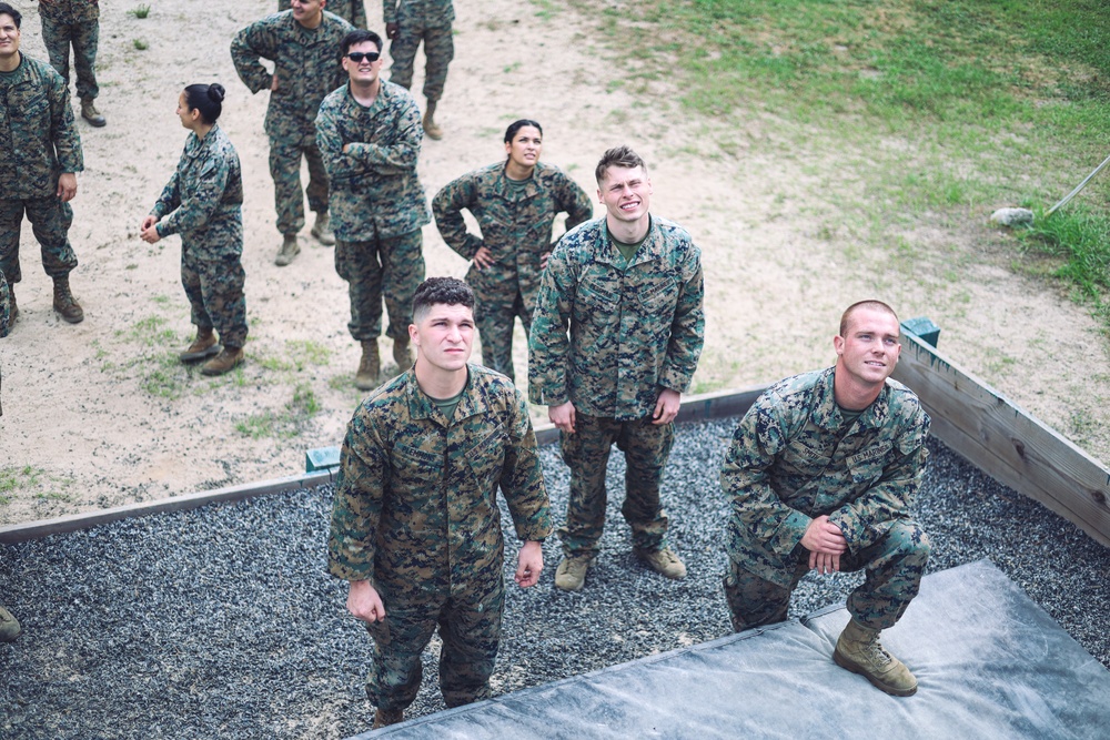 Corporals School Conducts Confidence Course