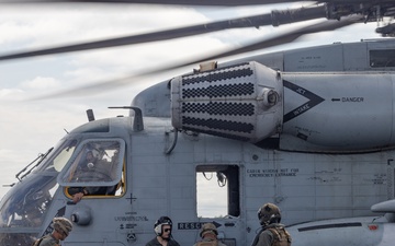U.S. Marines with MWSS-273 refuel CH-53E Super Stallions with HMH-464