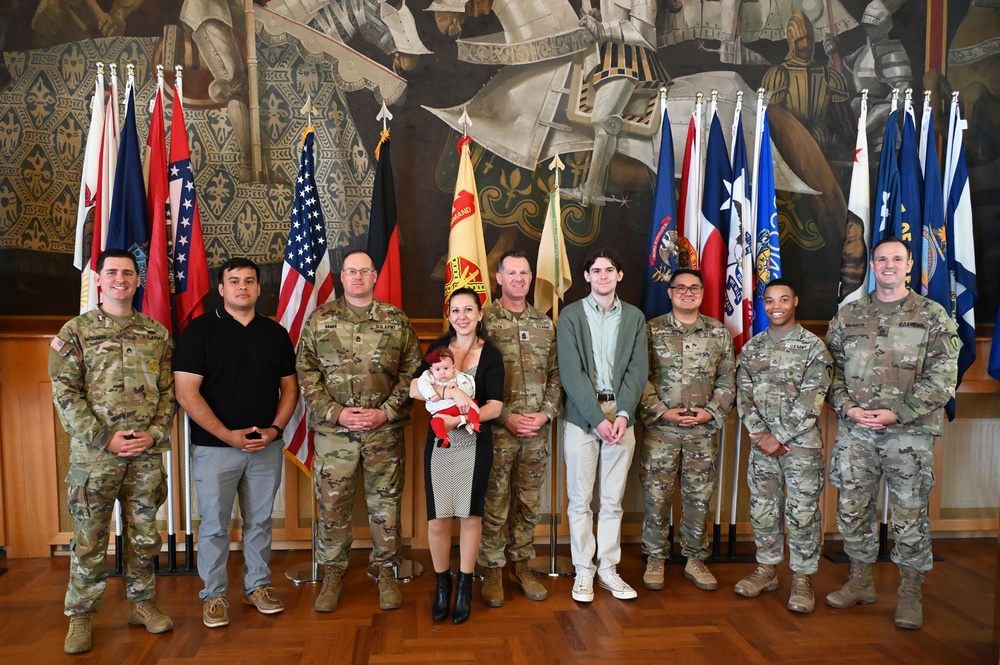 Company first sergeant relinquishes responsibility at USAG Stuttgart ceremony