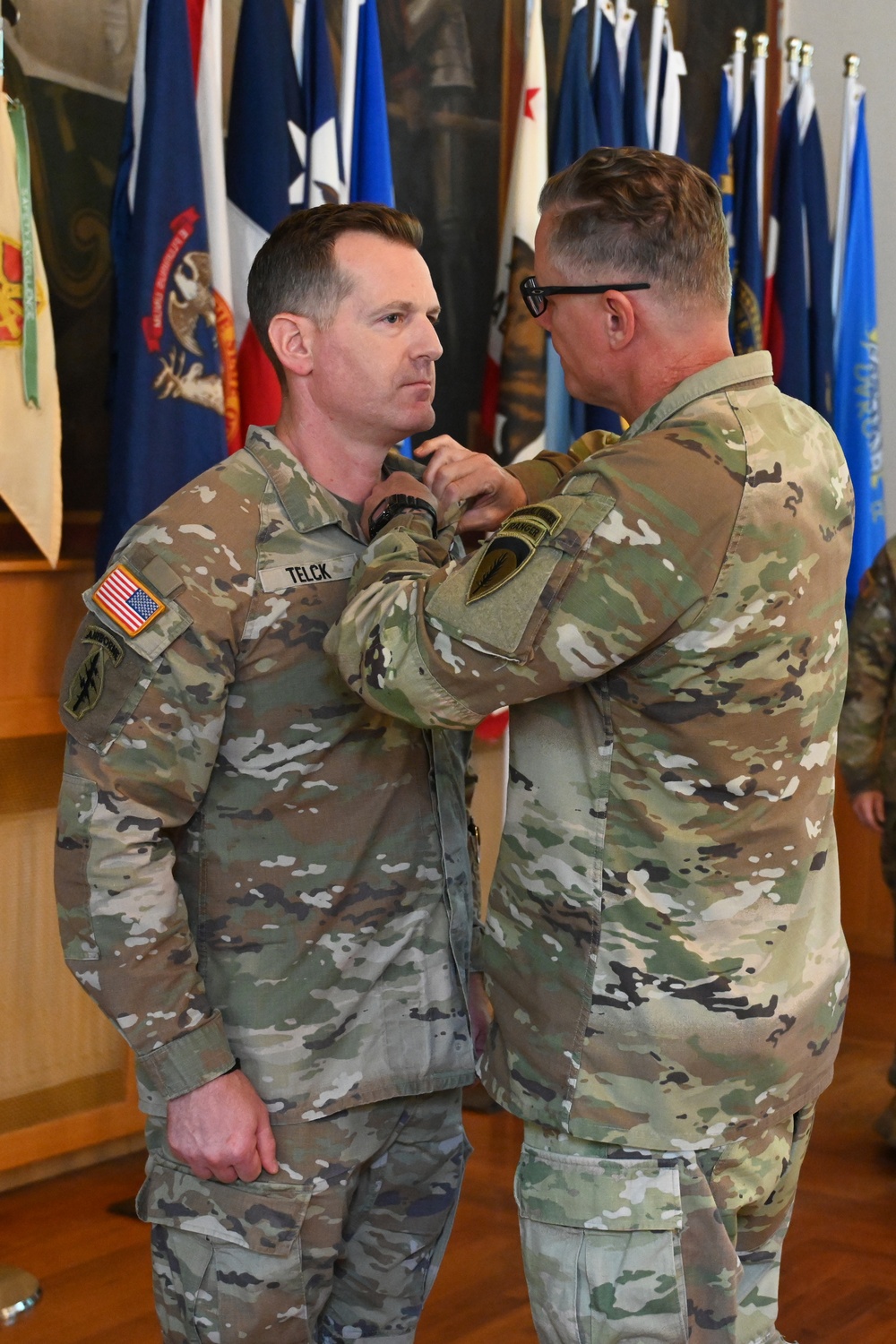 Company first sergeant relinquishes responsibility at USAG Stuttgart ceremony