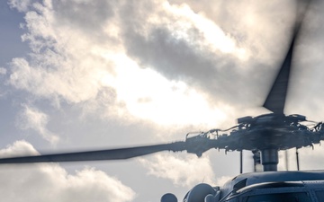 Helicopter Maritime Strike Squadron 49 det. 4 Conducts Flight Operations aboard USS Ralph Johnson