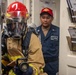 Sailors Respond During a Damage Control Drill aboard USS Ralph Johnson