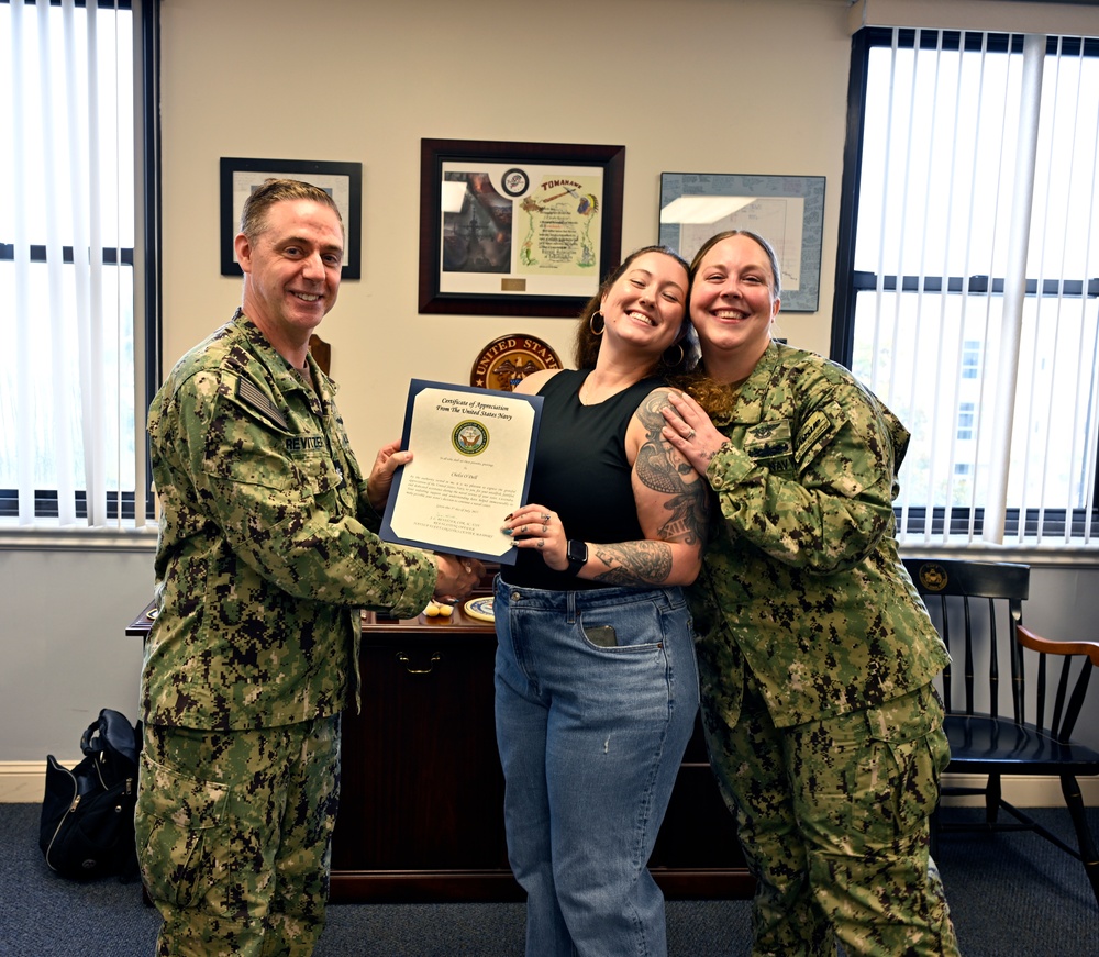 Sailor Spotlight: NC2 Franco reenlists with family support