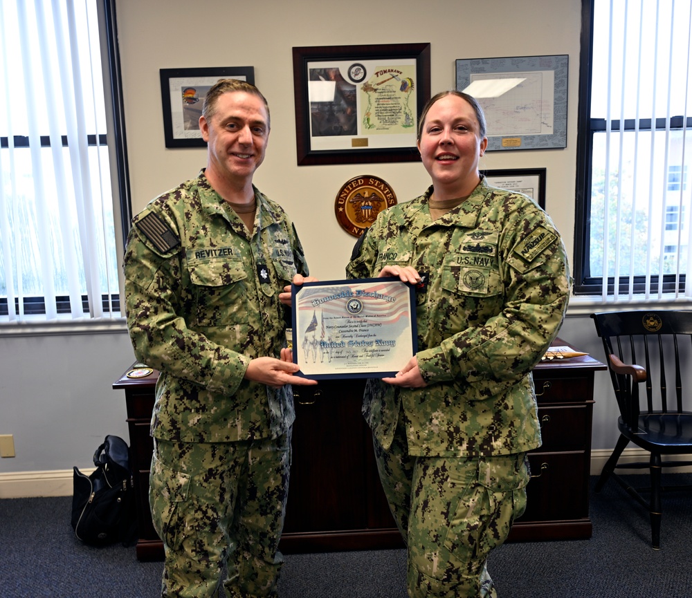Sailor Spotlight: NC2 Franco reenlists with family support