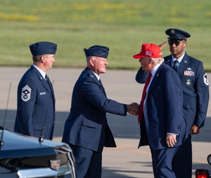 President Trump Gaggles on Air Force One, Apr. 25, 2025
