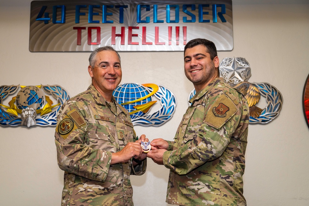 AFGSC Command Chief Coins Members of Team Kirtland