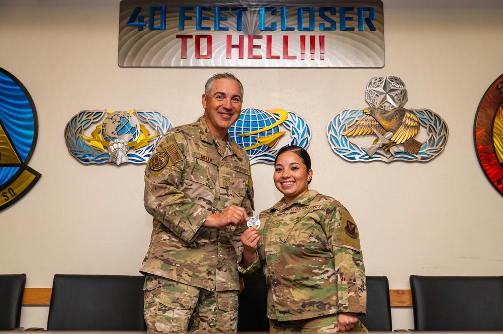 AFGSC Command Chief Coins Members of Team Kirtland