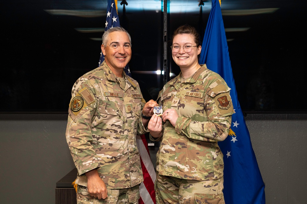 AFGSC Command Chief Coins Members of Team Kirtland
