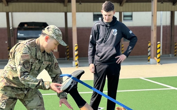 Air Force physical therapist strengthens readiness at Osan Air Base