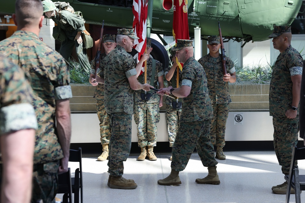 Sgt. Maj. Goodyear Relinquishes Post to Sgt. Maj. Dorsey