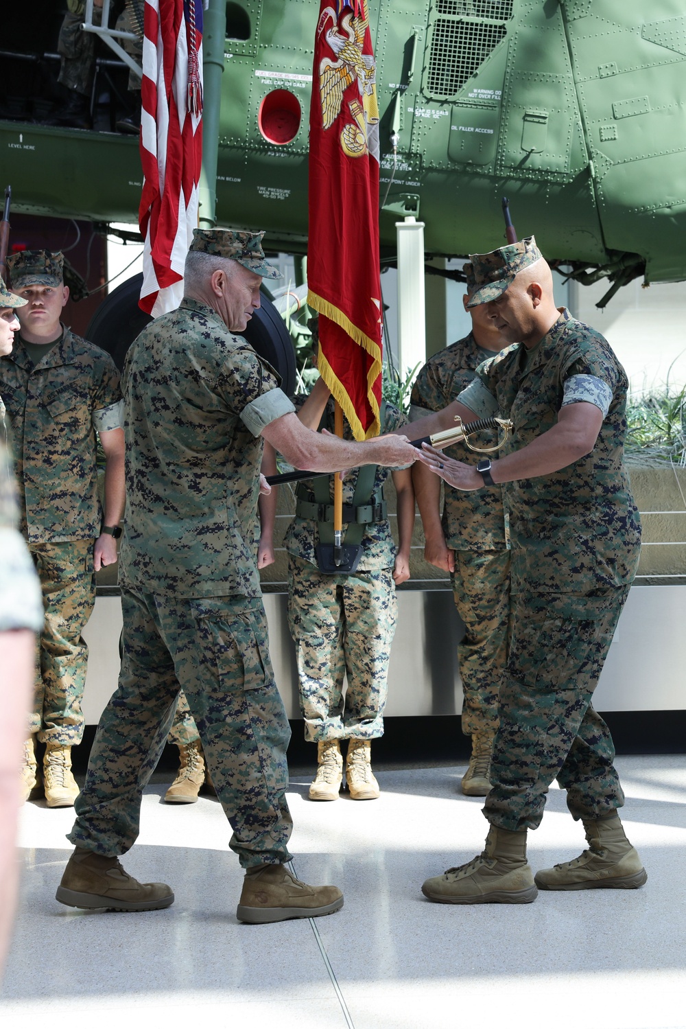 Sgt. Maj. Goodyear Relinquishes Post to Sgt. Maj. Dorsey