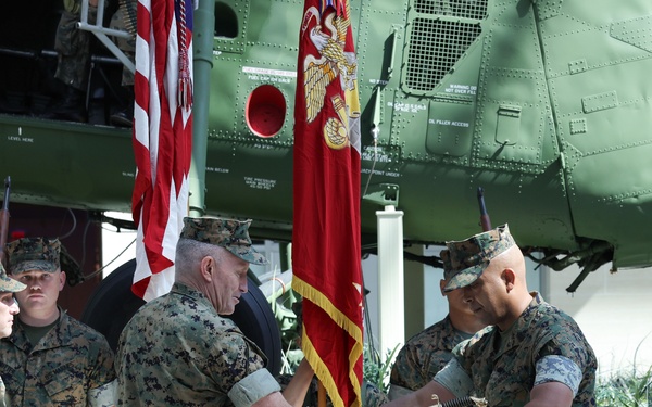 Sgt. Maj. Goodyear Relinquishes Post to Sgt. Maj. Dorsey