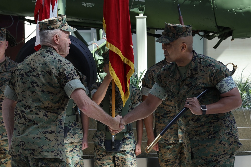 Sgt. Maj. Goodyear Relinquishes Post to Sgt. Maj. Dorsey