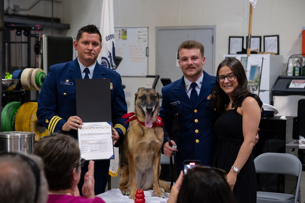 K-9 Ani Honored During Retirement Ceremony at Maritime Safety and Security Team New York