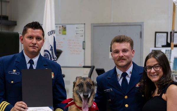 K-9 Ani Honored During Retirement Ceremony at Maritime Safety and Security Team New York