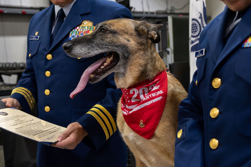 K-9 Ani Honored During Retirement Ceremony at Maritime Safety and Security Team New York