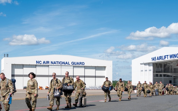 The 145th Airlift Wing deploys Airmen to the Middle East