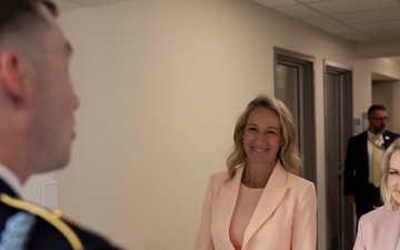 Mrs. Hegseth, Mrs. Netanyahu Tour Pentagon