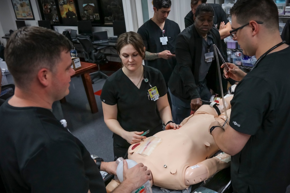 IPAP Students Practice Life-Saving Chest Tube Procedures