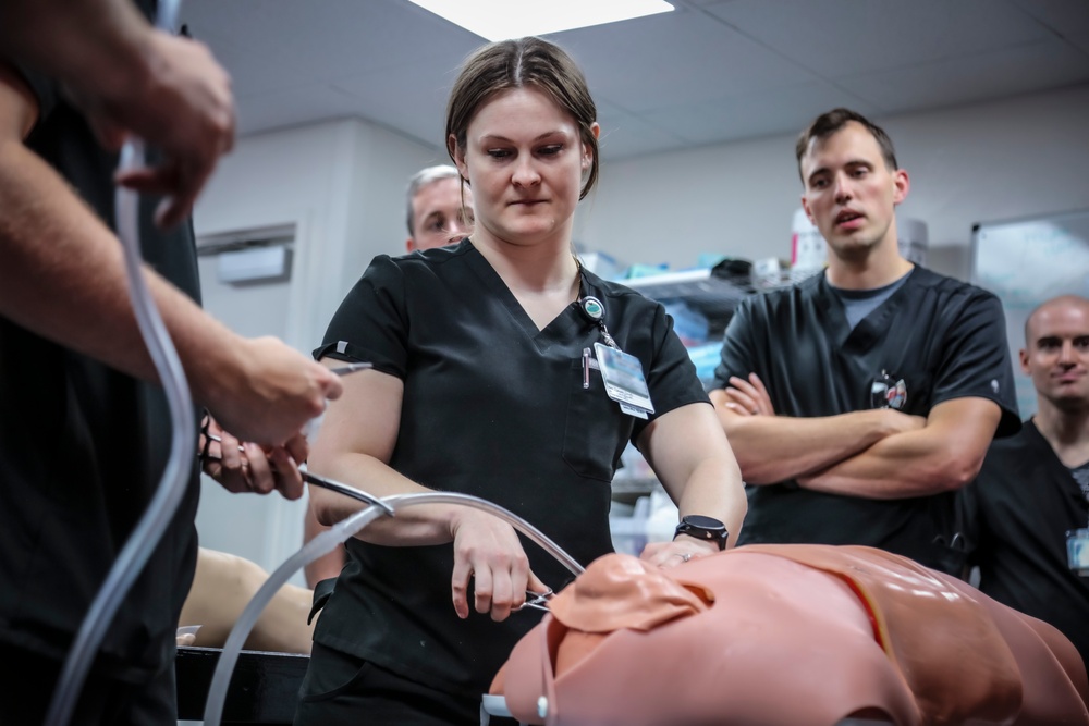 IPAP Students Practice Life-Saving Chest Tube Procedures