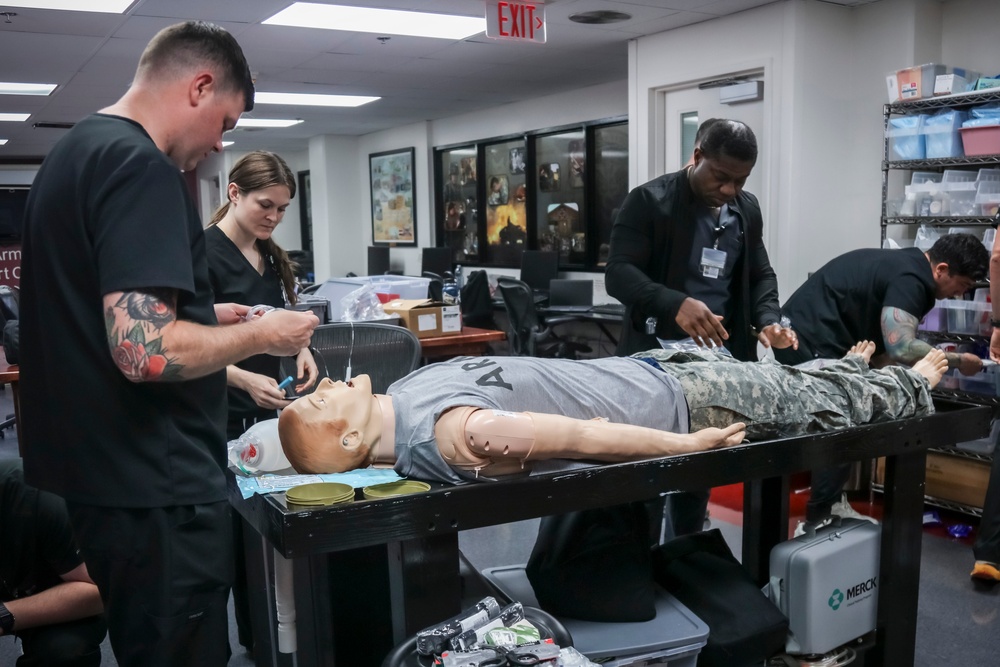 IPAP Students Practice Life-Saving Chest Tube Procedures