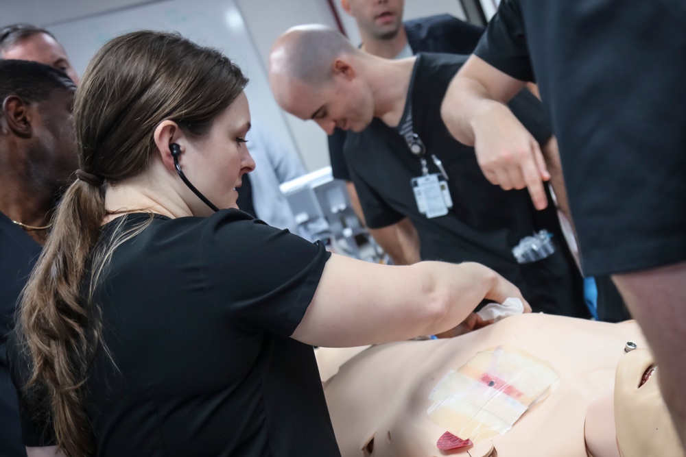 IPAP Students Practice Life-Saving Chest Tube Procedures
