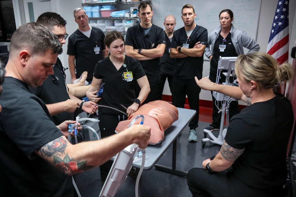 IPAP Students Practice Life-Saving Chest Tube Procedures