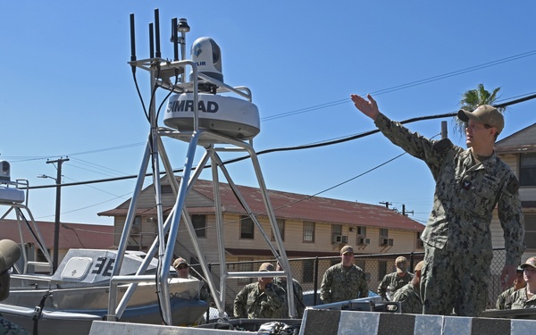 U.S. Pacific Fleet Master Chief Don Davis visits Unmanned Surface Vessel Squadron 3 in San Diego