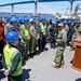 U.S. Pacific Fleet Master Chief Don Davis visits USS Halsey
