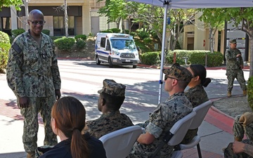 U.S. Pacific Fleet Master Chief Don Davis visits Naval Medicine Readiness and Training Command, San Diego