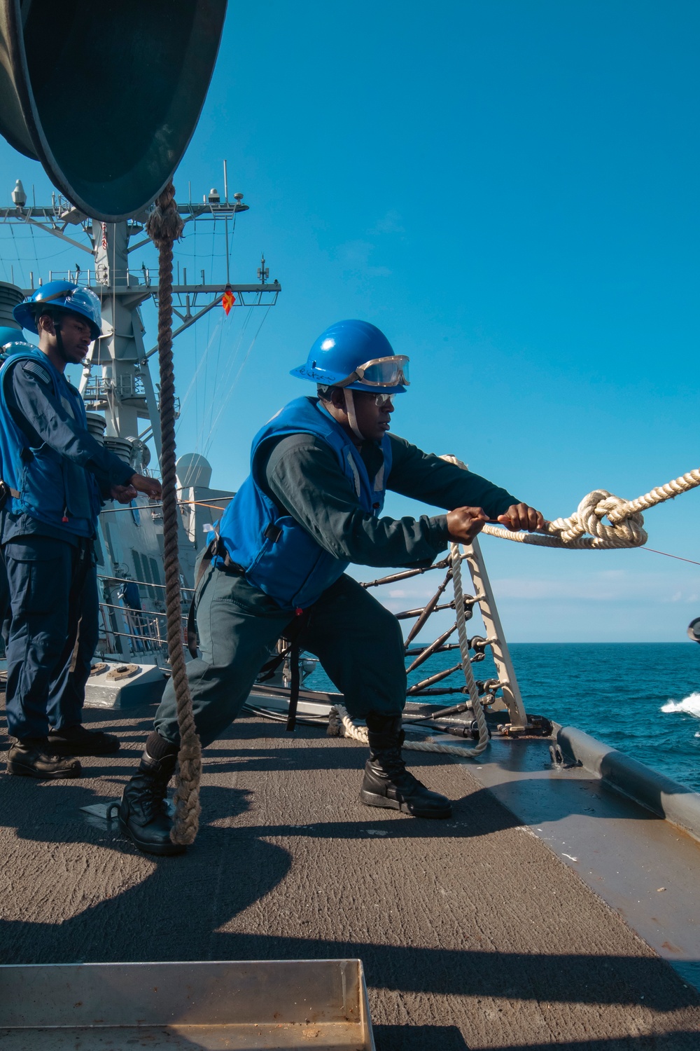 USS Winston S. Churchill (DDG 81) Conducts Replenishment-at-Sea