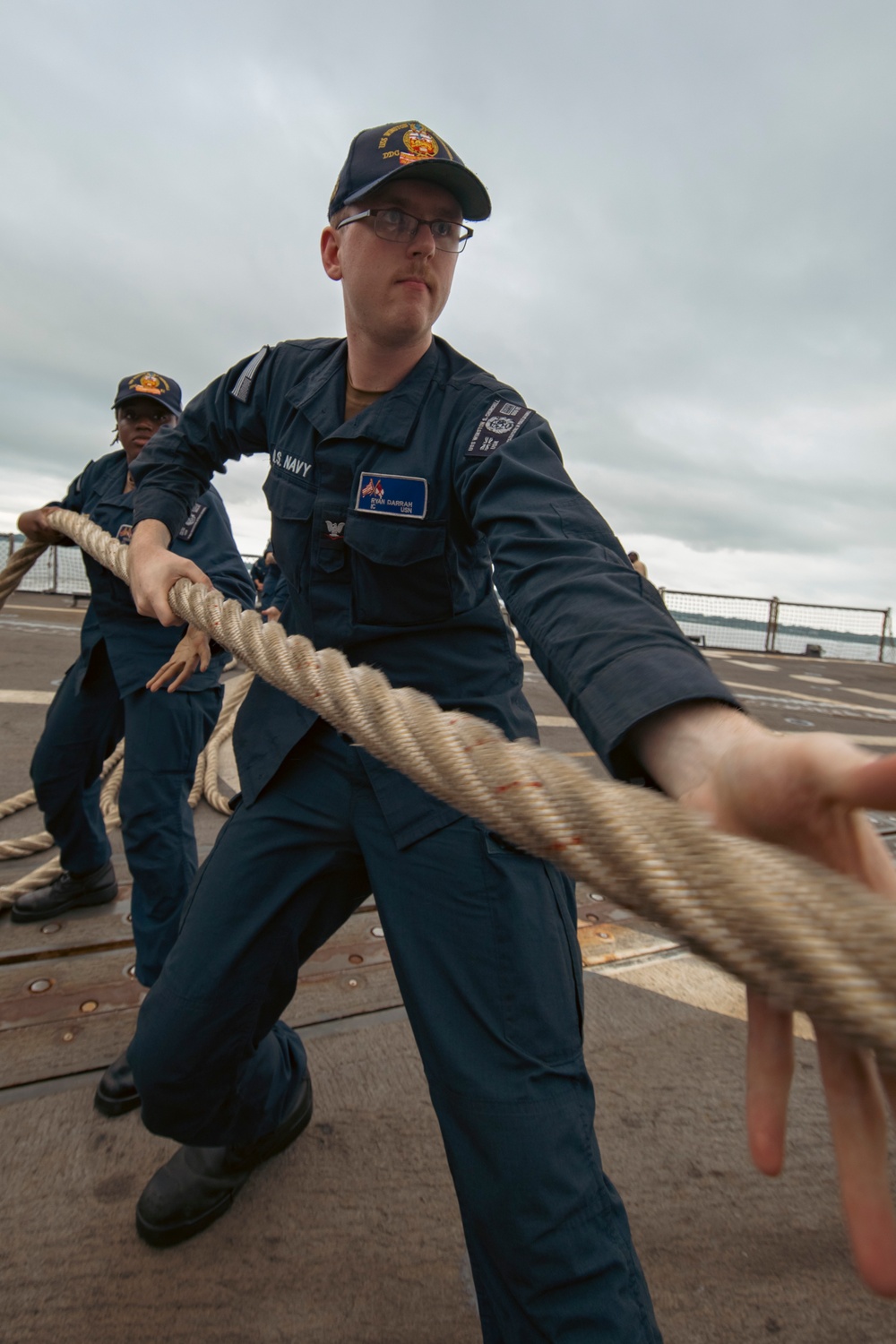 USS Winston S. Churchill (DDG 81) Departs Naval Weapons Station Yorktown