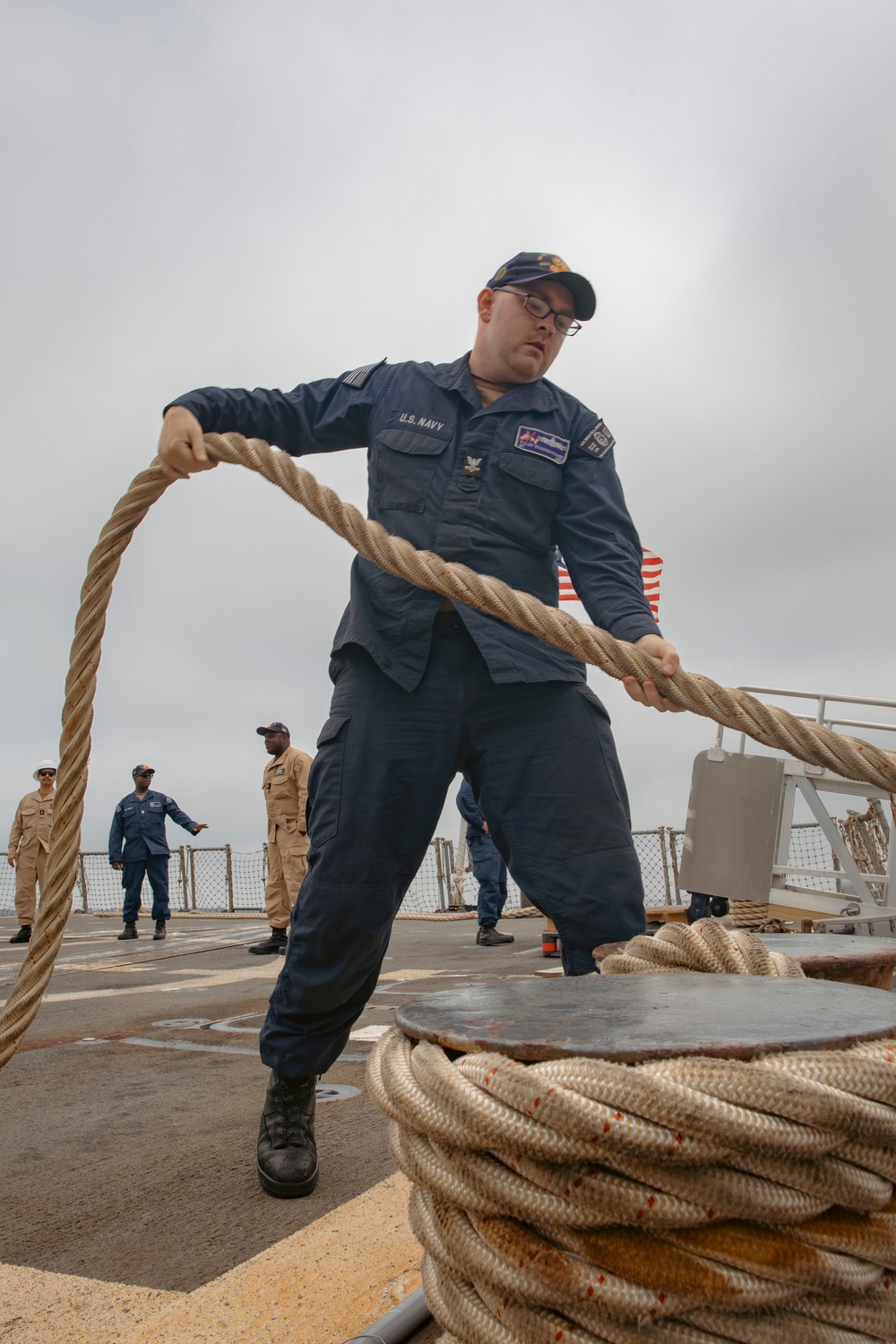 USS Winston S. Churchill (DDG 81) Departs Naval Weapons Station Yorktown