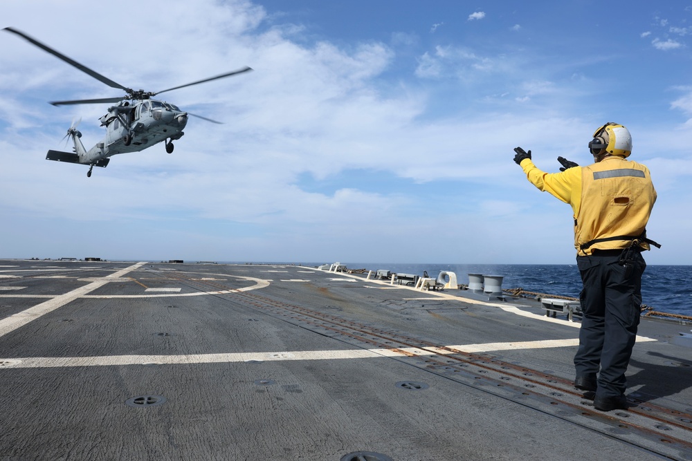 USS Bainbridge (DDG 96) Flight Deck Operations