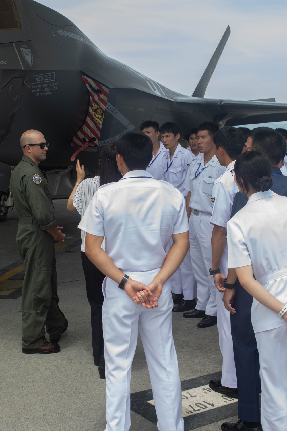 JMSDF Cadet Base Tour at MCAS Iwakuni