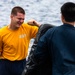 USS Benfold (DDG 65) holds OC Spray training during SRF-B course
