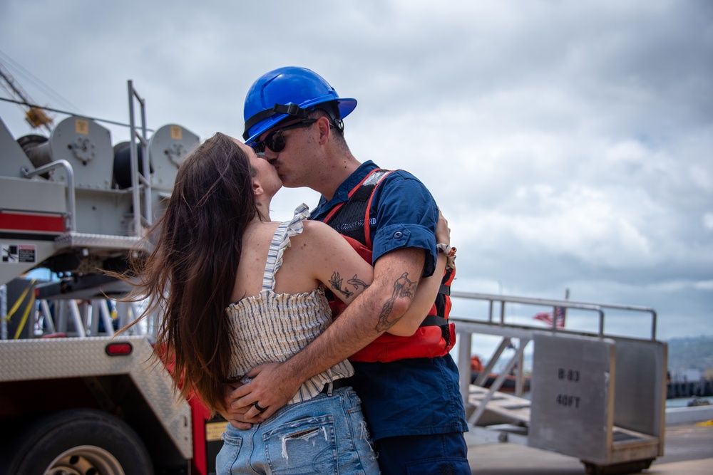 Coast Guard Cutter Harriet Lane returns home following patrol in Oceania
