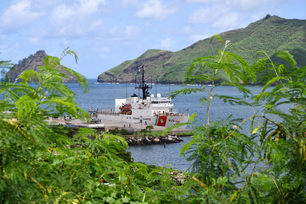 Coast Guard Cutter Harriet Lane returns home following patrol in Oceania