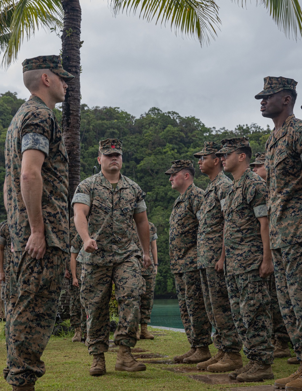Palau Promotion: Nebraska native promoted to Lance Corporal during Koa Moana 25