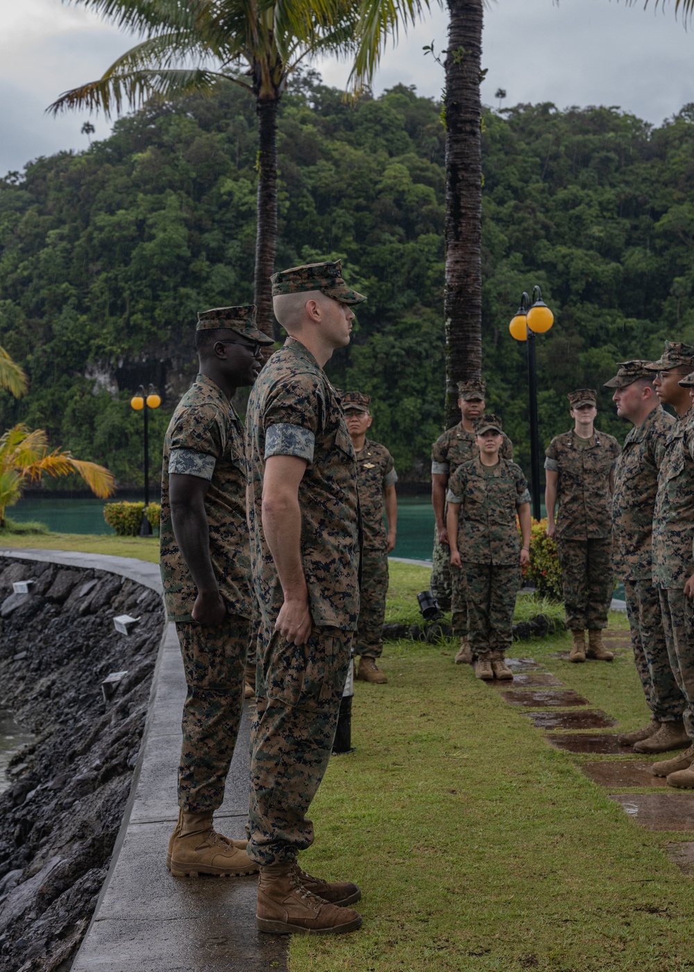 Palau Promotion: Nebraska native promoted to Lance Corporal during Koa Moana 25
