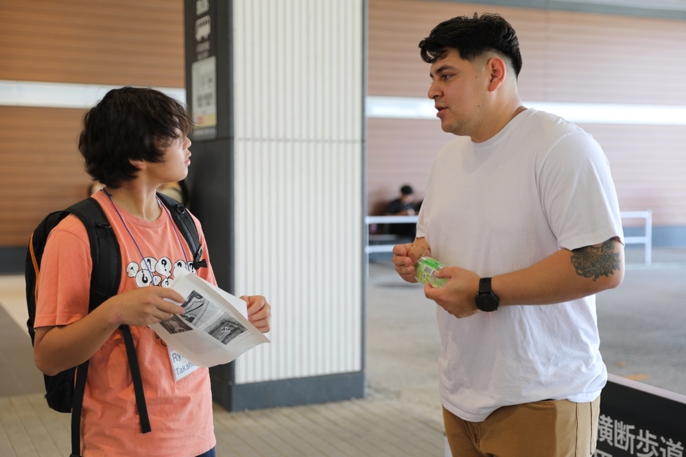 Camp Zama volunteers join local students for English practice, cultural exchange ahead of sister city visit