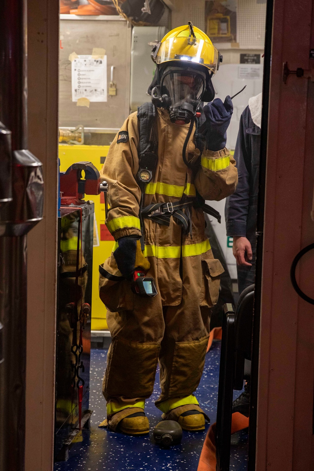 USS Preble Conducts Damage Control Drill